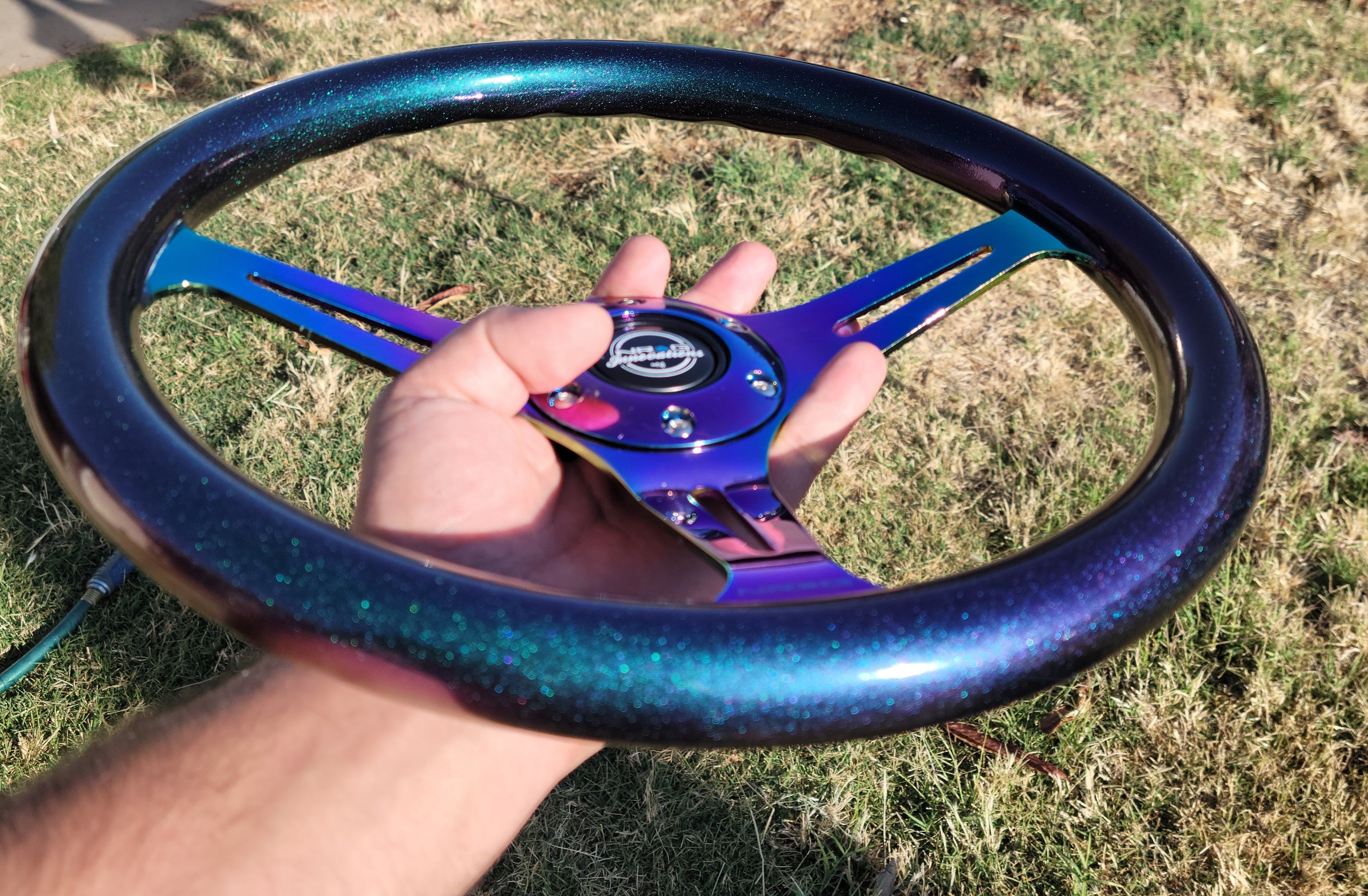 NRG 350MM CUSTOM PAINTED COLORSHIFT PEARL STEERING WHEEL – BRIXX LLC