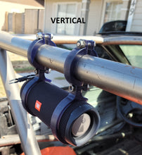 Load image into Gallery viewer, JBL Flip 5 roll cage mount for 1.5, 1.75, and 2.0 pipe. perfect for RZR, Can-Am, or racecars with no stereo