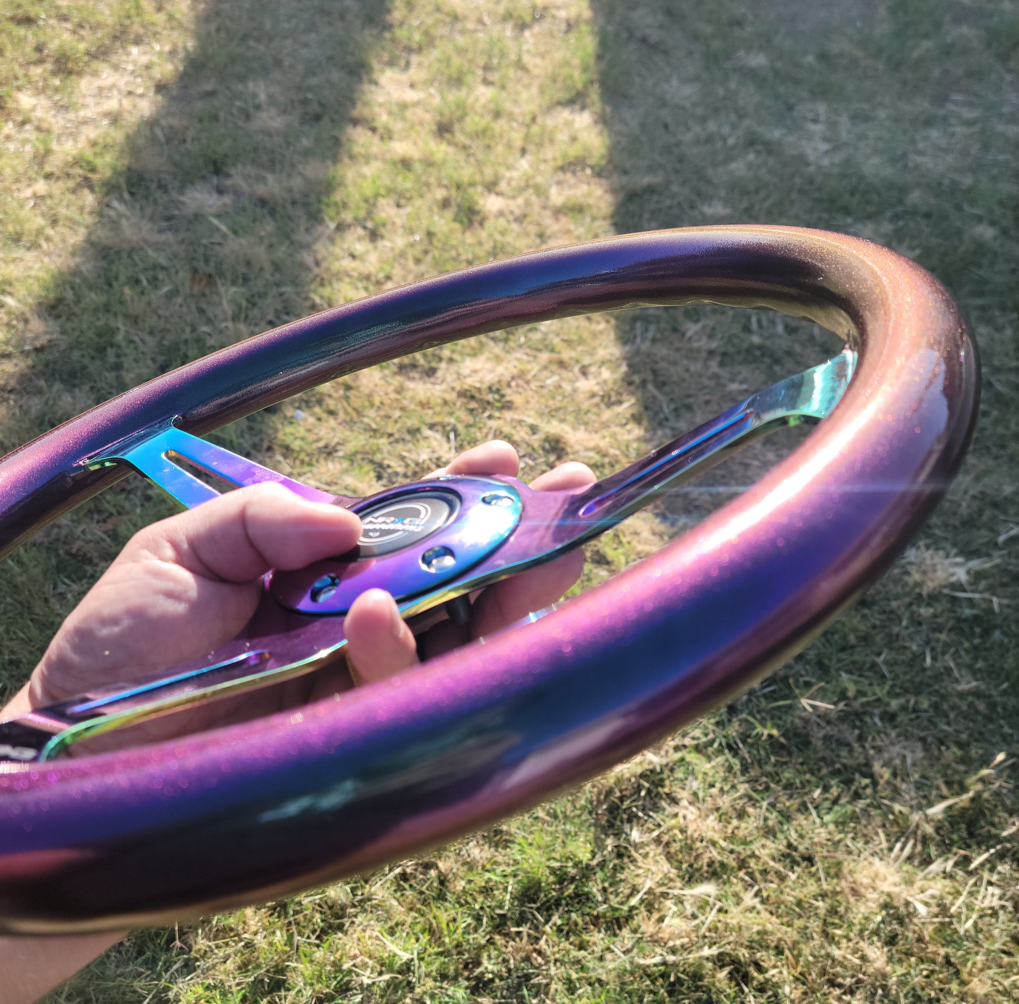 NRG 350MM CUSTOM PAINTED COLORSHIFT PEARL STEERING WHEEL – BRIXX LLC